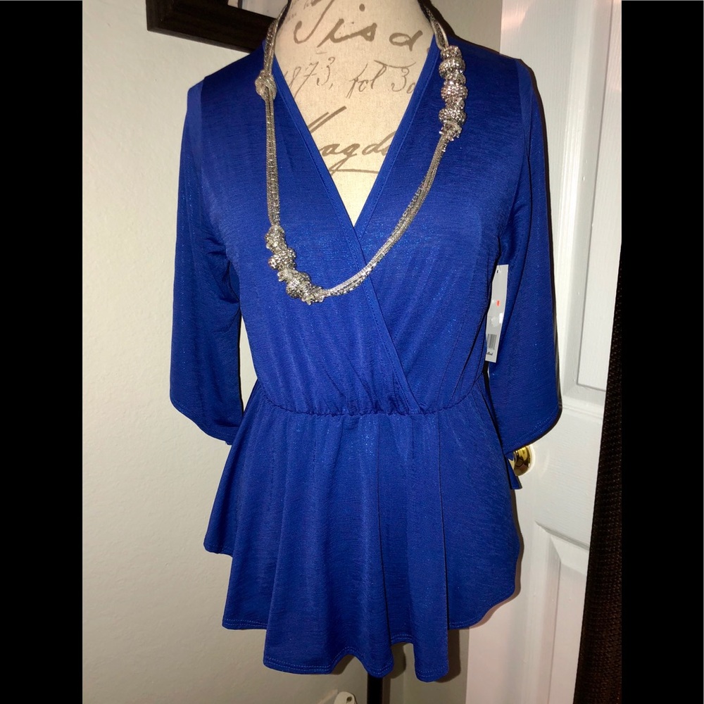 NWT royal blue blouse!